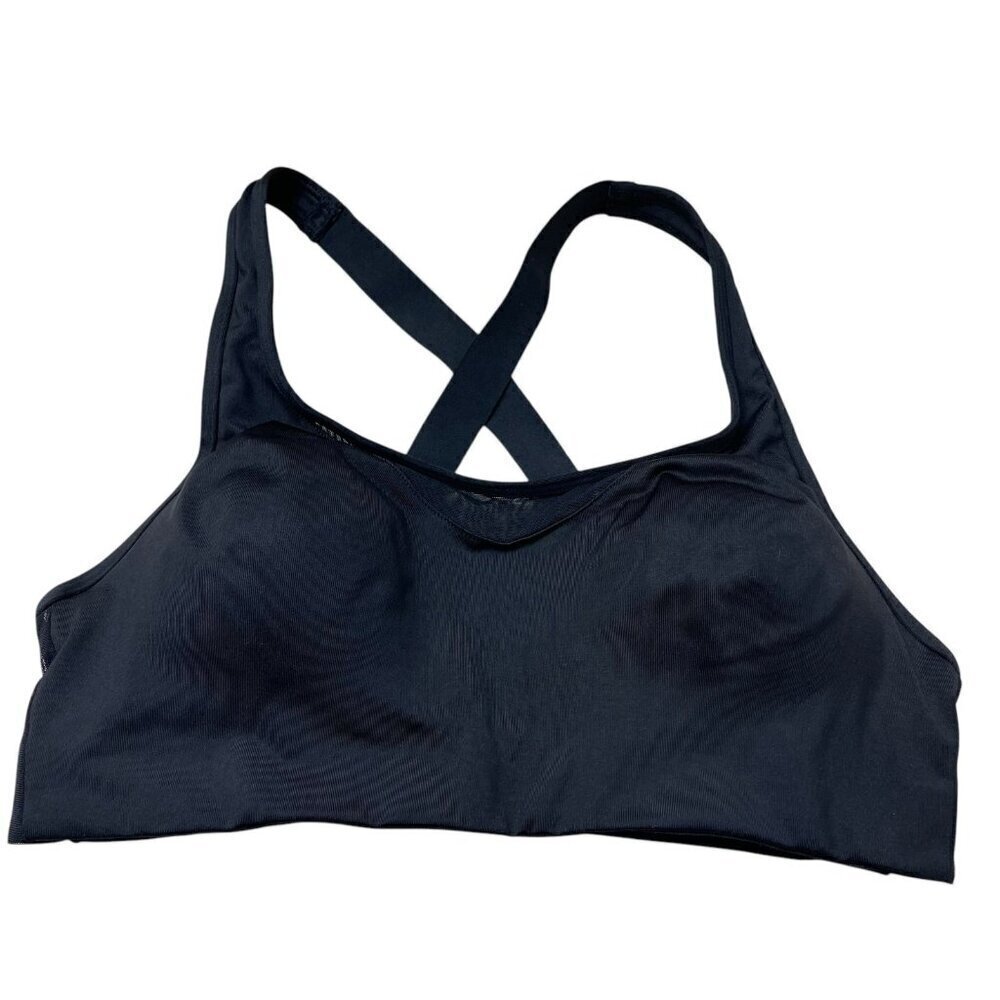 Victorias Secret Sports Bra Large Cross Back Black Ultimate Lined